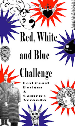 CHALLENGE #186 - RED, WHITE AND BLUE