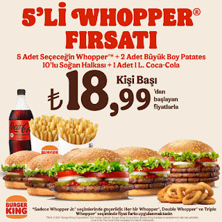 Burger King Paket Servis Kampanyaları Fırsatları İndirimleri İndirim Kuponları 2022