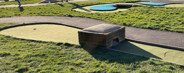 Crazy Golf at Tonbridge Sports Ground. Photo by Christopher Gottfried, February 2022