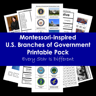 U.S. Branches of Government Printable Pack