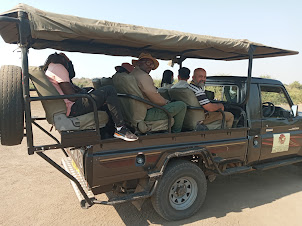 Landcruiser  Morning Safari in " Chobe National Park " in Botswana.