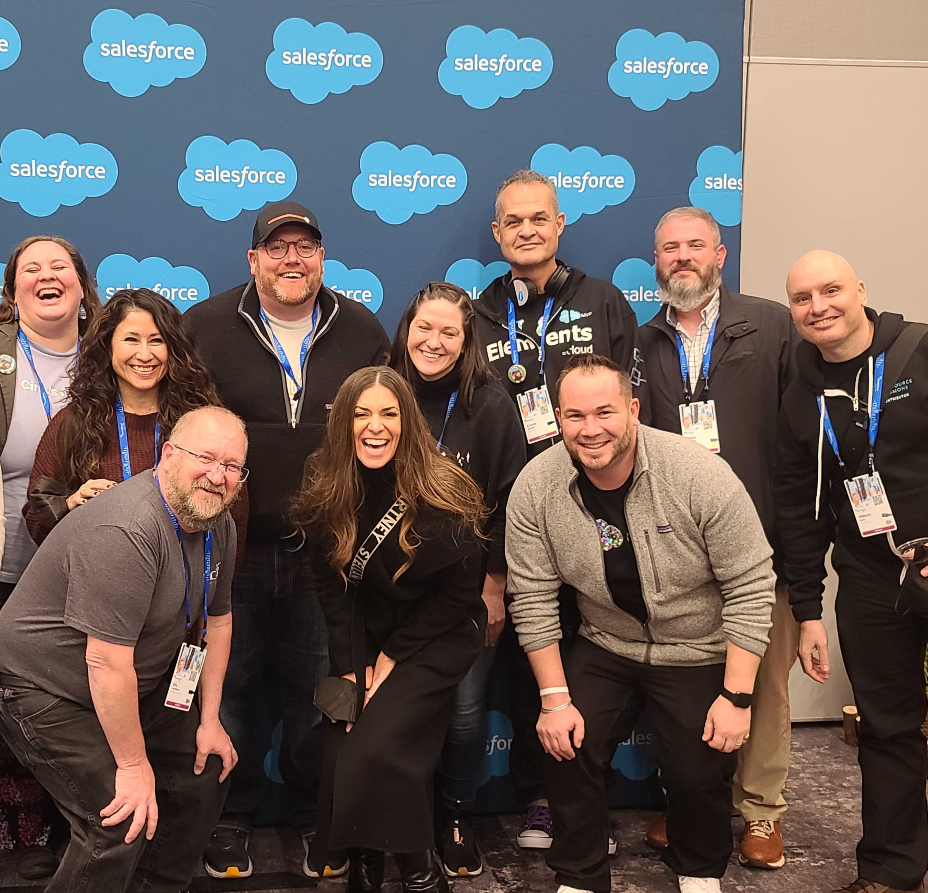 Salesforce CMO Sarah Franklin Happy Hour with Salesforce MVPs Tigh Loughhead, Eric Dreshfield, Carlos Siquiera, Stephanie Herrera, Phillip Southern and more