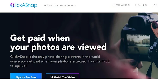 clickasnap هذا الموقع يقدم لك 4 دولار