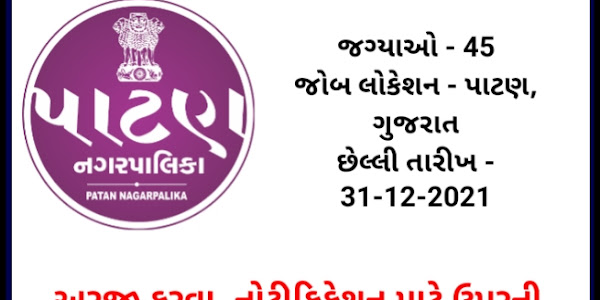 Patan Nagarpalika Recruitment 45 Posts