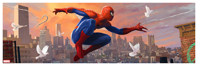 New York Comic Con 2021 Exclusive Spider-Man “Spider-Scape” Giclee Prints by Pablo Olivera x Bottleneck Gallery x Marvel Comics