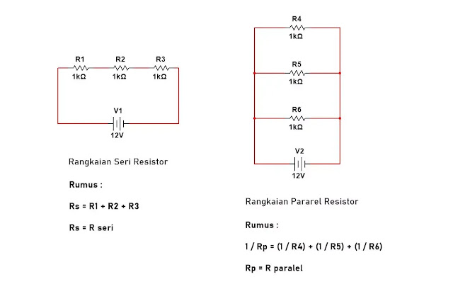 rangkaian seri dan paralel resistor dan rumusnya