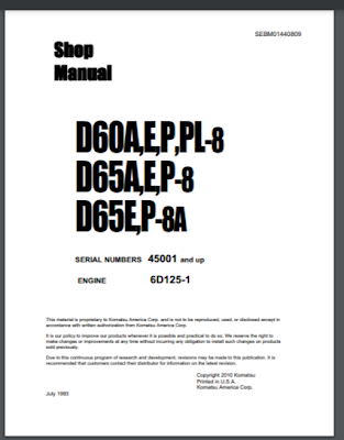Shop Manual d60a-8 d60p-8 d65a-8 d65p-8