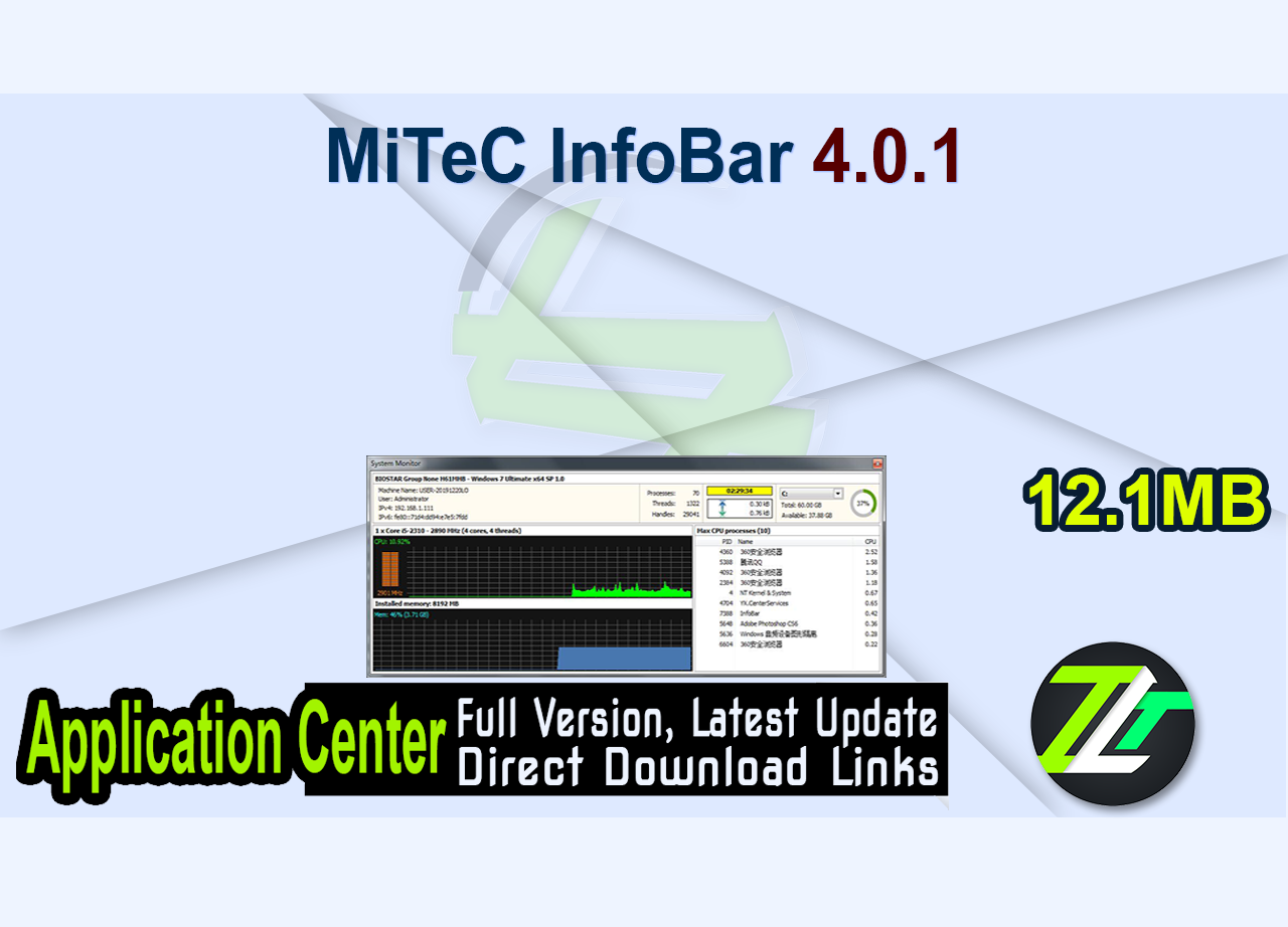 MiTeC InfoBar 4.0.1