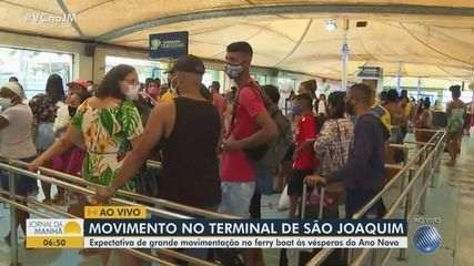 Movimento intenso no sistema Ferry Boat na véspera de fim de ano; confira