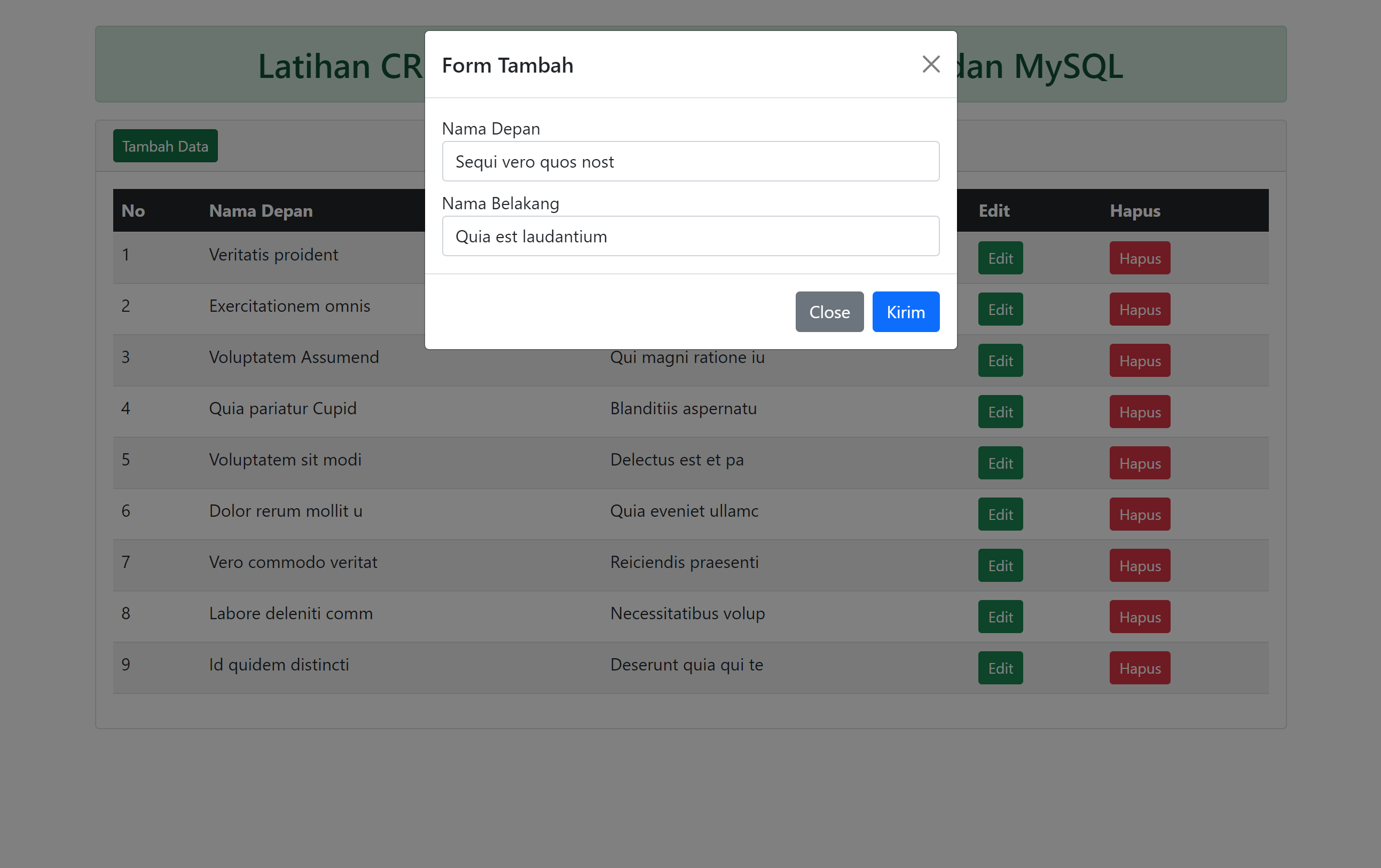 Tutorial CRUD Vue dan PHP Part 2: Menambah Data ke MySQL