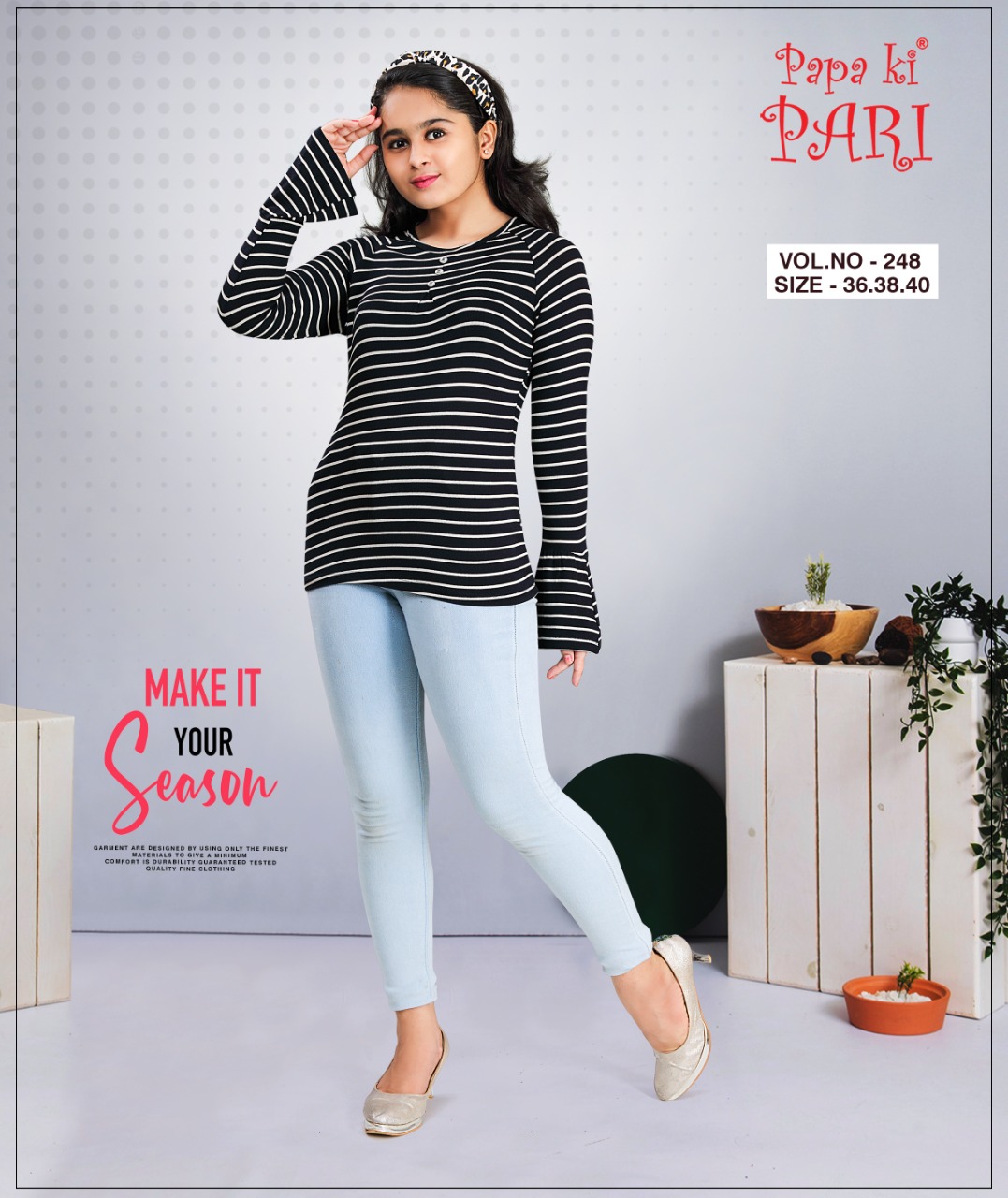 Vol 248 Kids Papa Ki Pari Size Set Tops