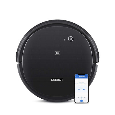 ECOVACS Deebot 500 Robotic Vacuum Cleaner with App & Voice Control, Strong Suction and Multiple Cleaning Modes, Self-Charging for Carpets & Hard Floors, Work with Alexa (Black)
