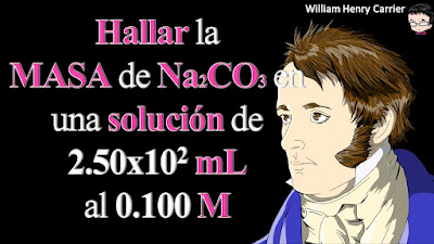 Determine cuantos gramos de solución de carbonato de sodio (Na2CO3) al 0.100 molar se necesitan para preparar una solución con un volumen total de 2.50 x 102 ml.