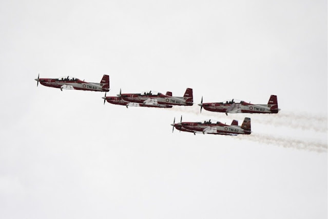 Jupiter Aerobatic Team Beraksi di Langit Mandalika