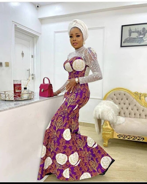 Ankara Flare Gown Styles for Ladies