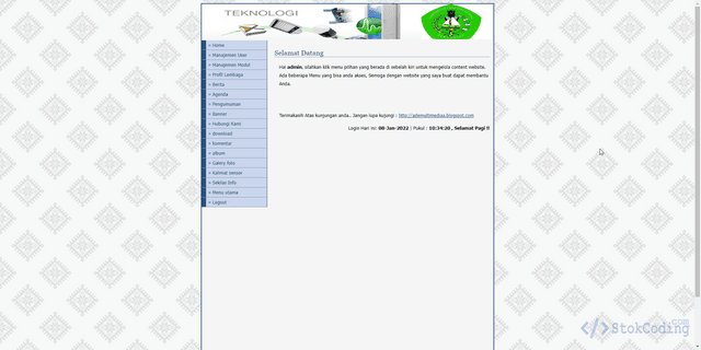 Aplikasi CMS Portal Berita Berbasis Web (PHP)