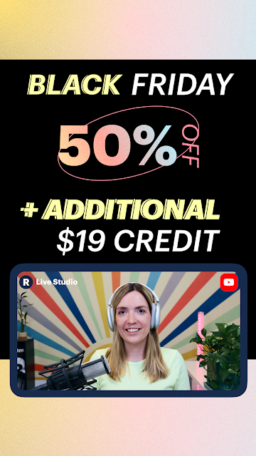 50% off Black Friday and Cyber Monday sale on Restream