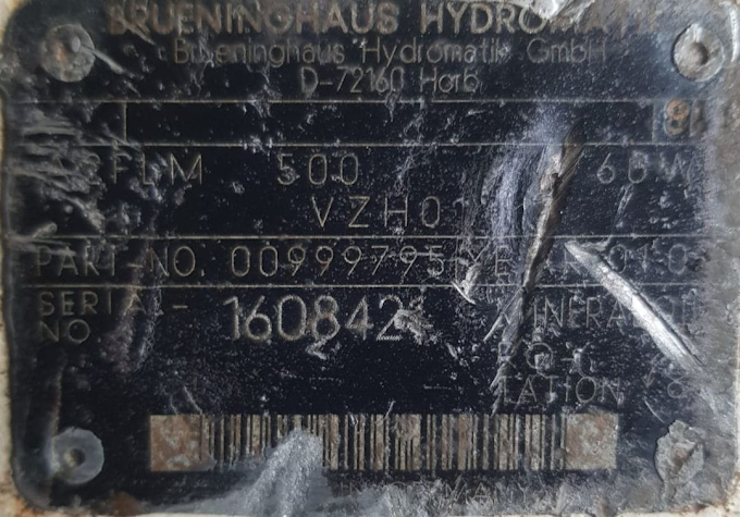  BRUENINGHAUS A2FLM500 HYDRAULIC MOTOR