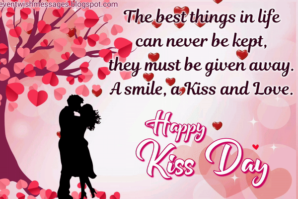 Animated Happy Kiss Day Images with Quotes, Quotes on Happy Kiss Day GIF 2023