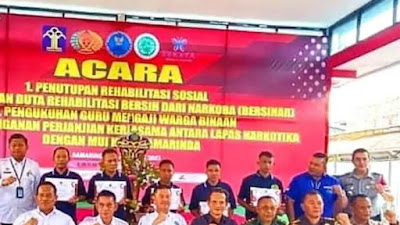 WAKIL KETUA DPRD KOTA SAMARINDA MENGHADIRI ACARA PENUTUPAN PROGRAM REHABILITASI SOSIAL WARGA BINAAN