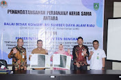 Bupati Kasmarni Tandatangani Kerjasama Dengan Kepala BKSDA Riau