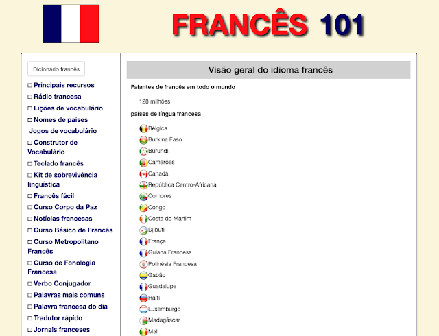 Site para começar a aprender Francês online grátis