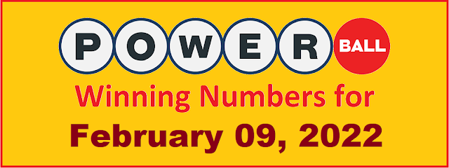 PowerBall Winning Numbers for Wednesday, February 09, 2022