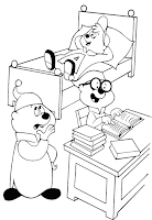 Alvin and the Chipmunks coloring page