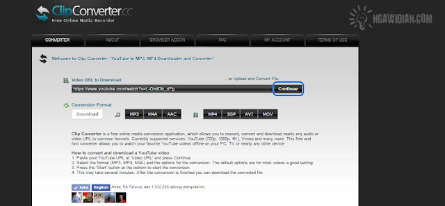 Cara Download Youtube Tanpa Software via ClipConverter.cc