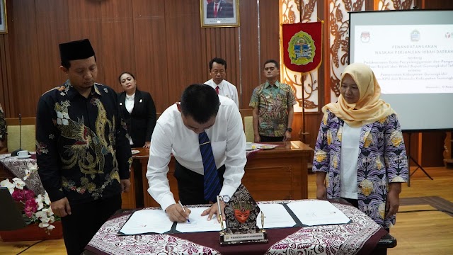 kominfo: Pemkab, KPU serta Bawaslu Tandatangani Naskah Perjanjian Hibah Daerah Gunungkidul