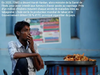 L'OMS a récompensé l'Inde pour empêcher ses fumeurs d'arrêter avec la vape.