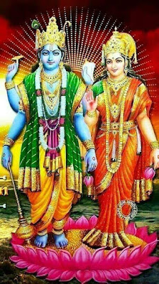 Lord Vishnu and Godise Lakshmi hd Wallpaper | Shri hari Vishnu image.