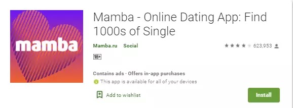 mamba online dating app