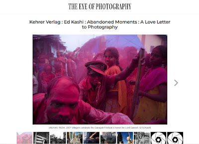 screen shot of Ed kashi feature on The Eye of Photography website