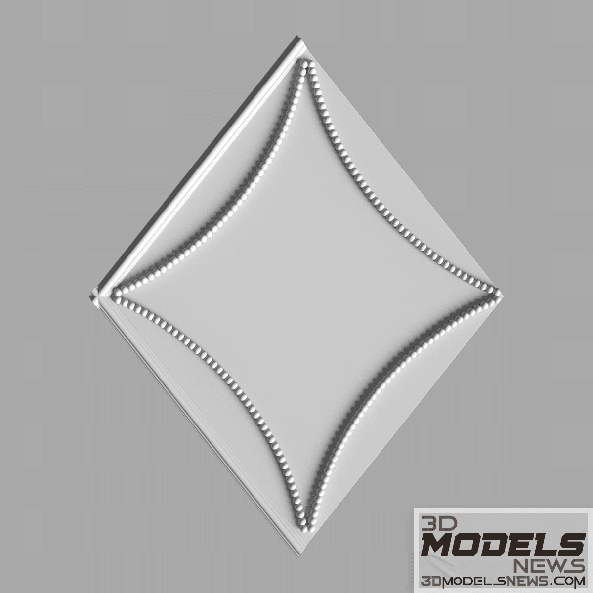 3D panel model rhombus 1