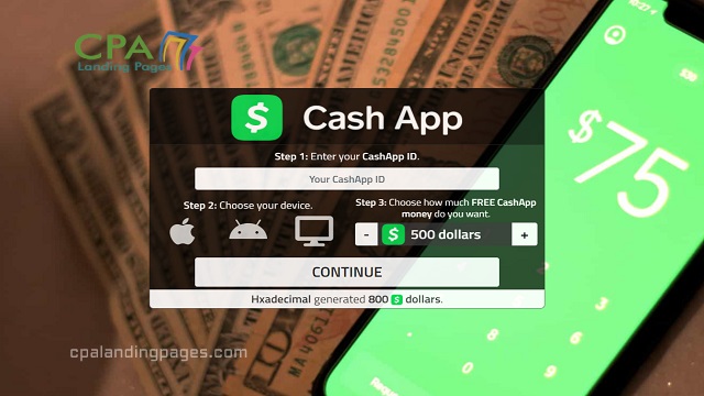 CashApp Template - CPA Marketing Content Locker