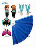 Princesas de Disney 3D para montar con moldes para imprimir