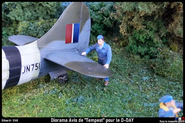 Les figurines du diorama Tempest Mk.V Eduard