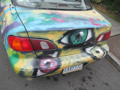Painted Car in Arcata, CA Psychedelic Art - gvan42
