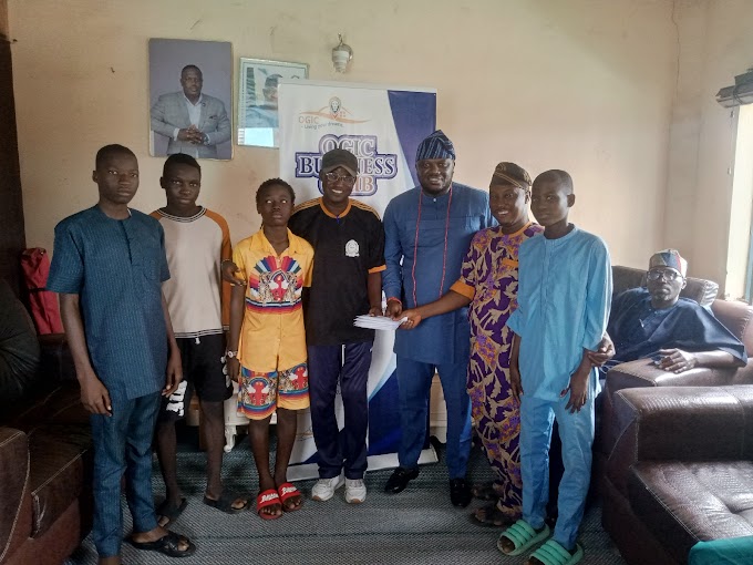 OGIC Boss Fashina Fulfills Promise, Supports 5 Under 15 Football Players in Ogun