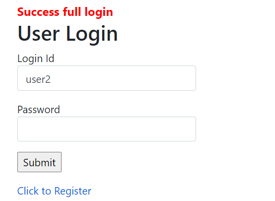 user login form in asp.net core using #