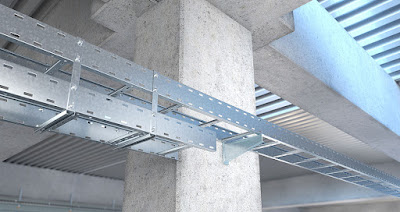 Cable trays are used to support electrical cables for power distribution, communication, and control panel.