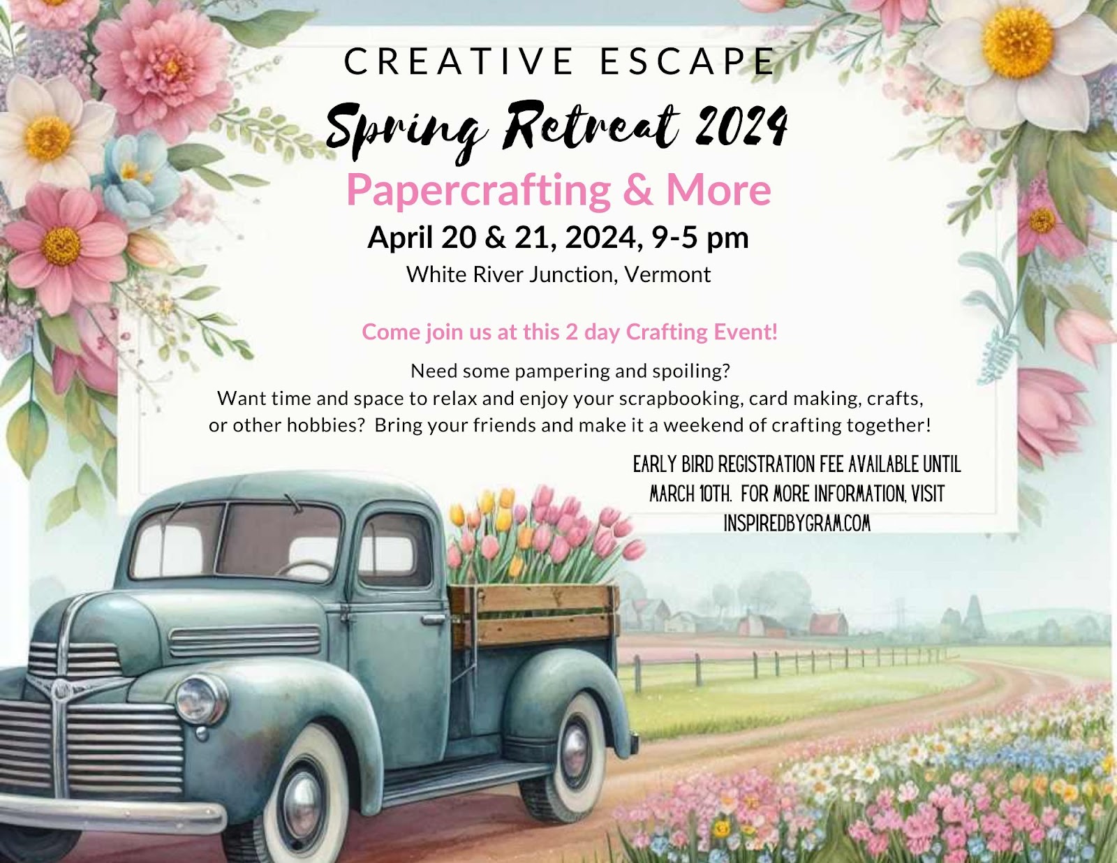 Creative Escape Spring Crafting Retreat