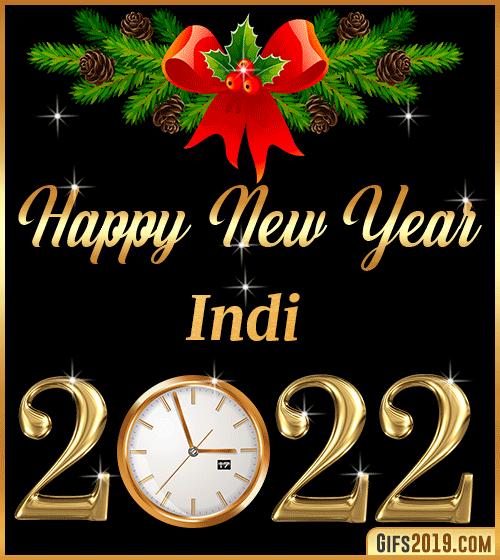 Gif Happy New Year 2022 Indi