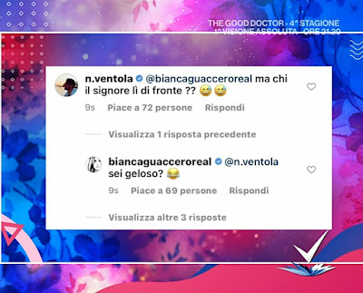 commenti Instagram Bianca Guaccero e Nicola Ventola Detto Fatto 14 ottobre