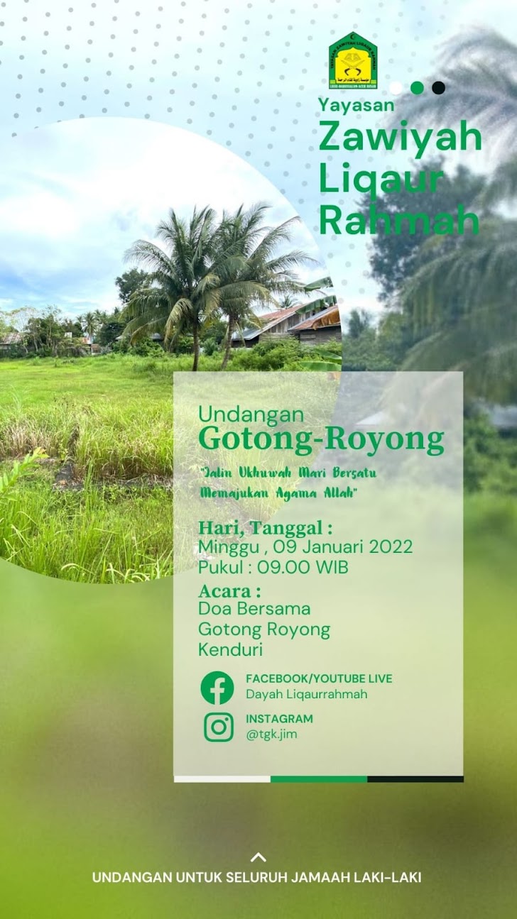 Acara Syukuran Perluasan Tanah Zawiyah Liqaurrahmah