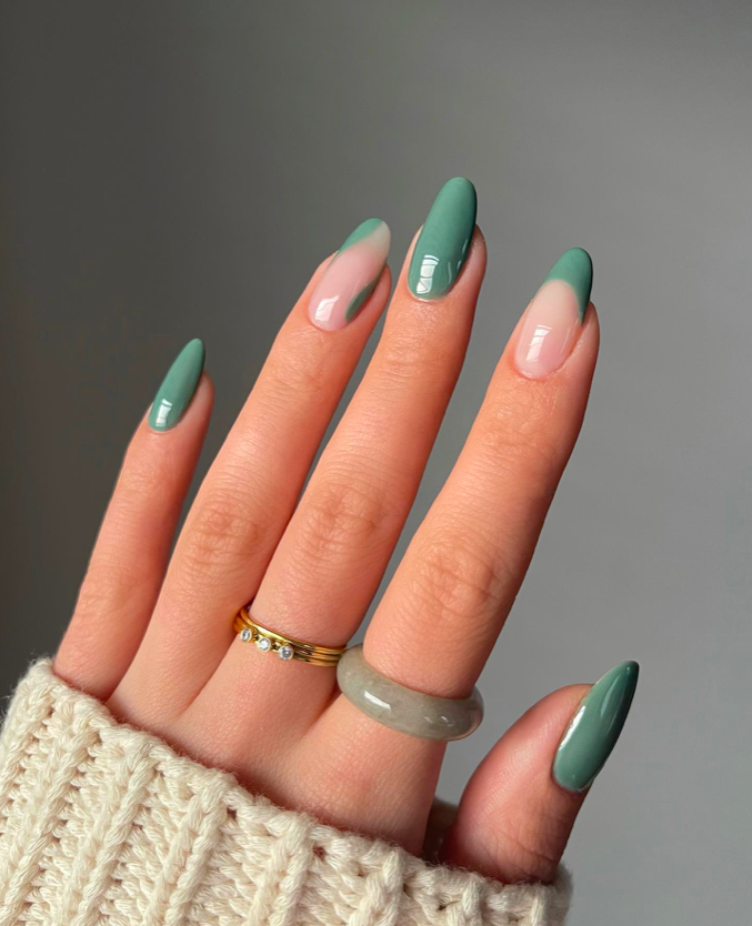 Fall Nail Designs 2023 | Autumn Green by Sarah