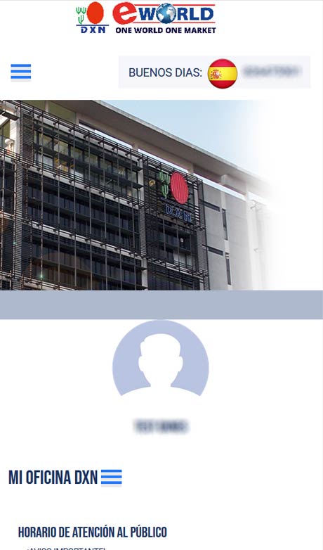 Registrarse como miembro de DXN