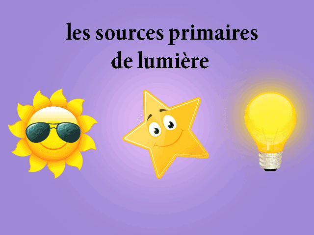 les sources primaires de lumière