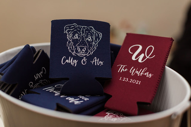 custom burgundy and navy coasters